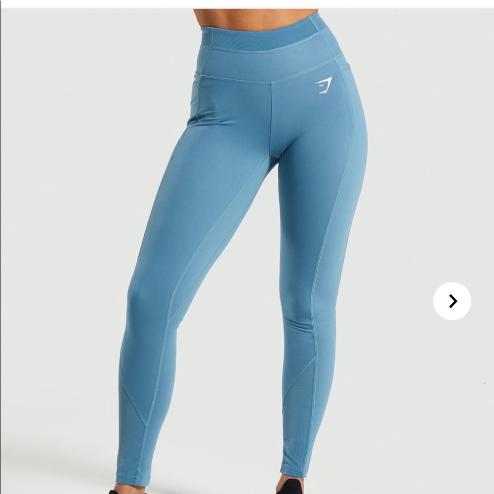 Gymshark Teal Dreamy Mesh Leggings